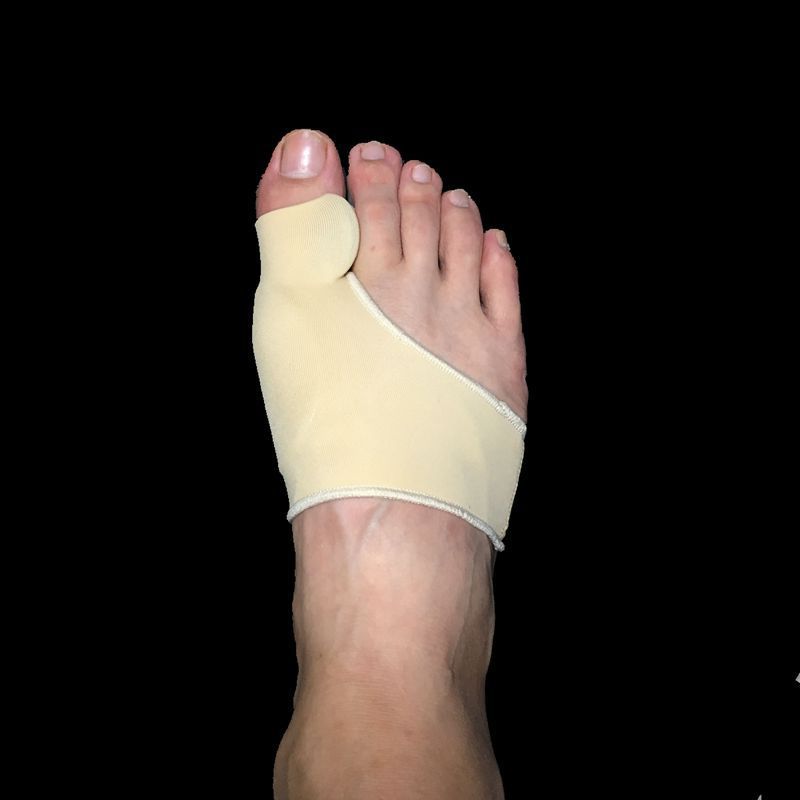 Correttore per dita dei piedi valghe in tessuto più colla in silicone per osso dell'alluce antiusura correzione alluce valgo silicone interno_voghion.com
