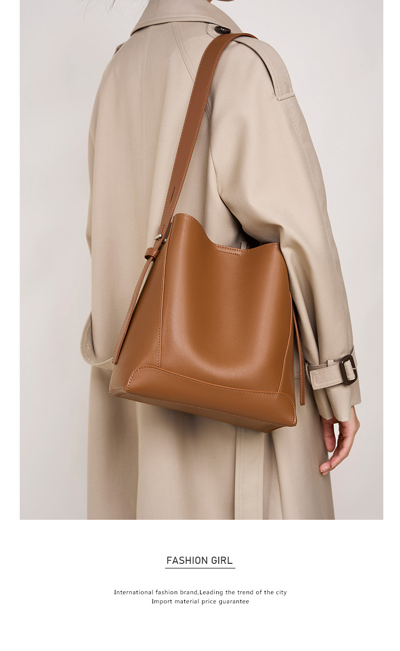 Borsa grande, nuova borsa da donna, borsa a tracolla, tracolla singola in pelle, borsa a secchiello per pendolari di grande capacità_voghion.com