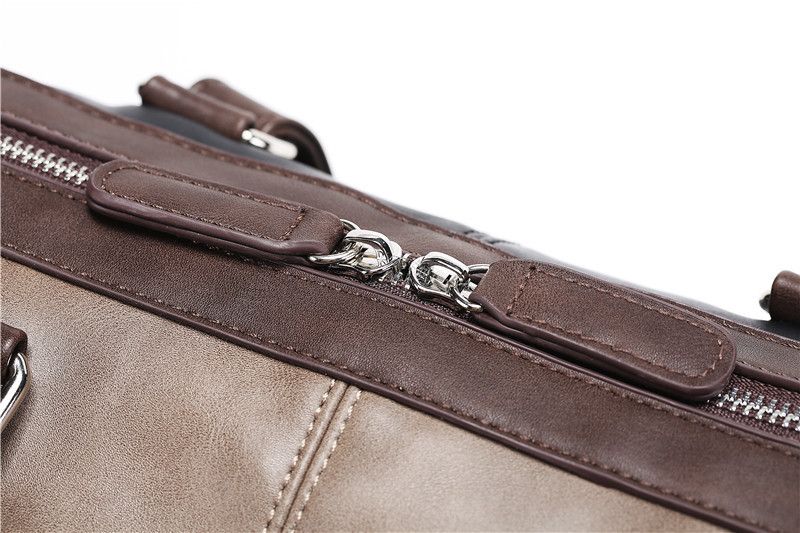 Doctor Bag Wholesale New Large Capacity Handbags Fashionable Simple Messenger Bags Travel Shoulder Bags Color Matching Men's Bags Large Bags_voghion.com