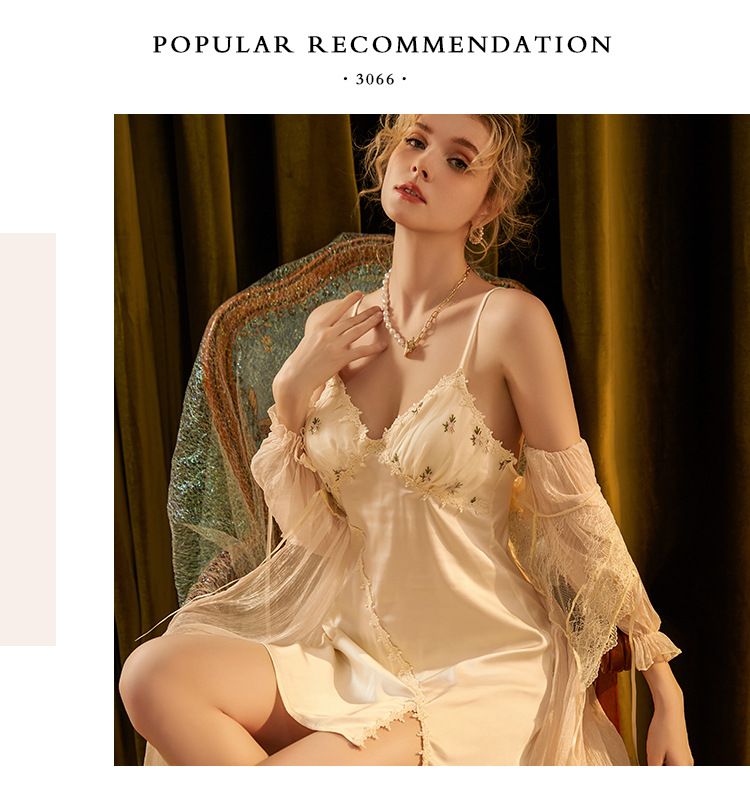 Női hálóruhák Szexi pizsama Tündér virágos hálóing mellkaspárnával Pure Temptation otthoni ruha öltöny_voghion.com
