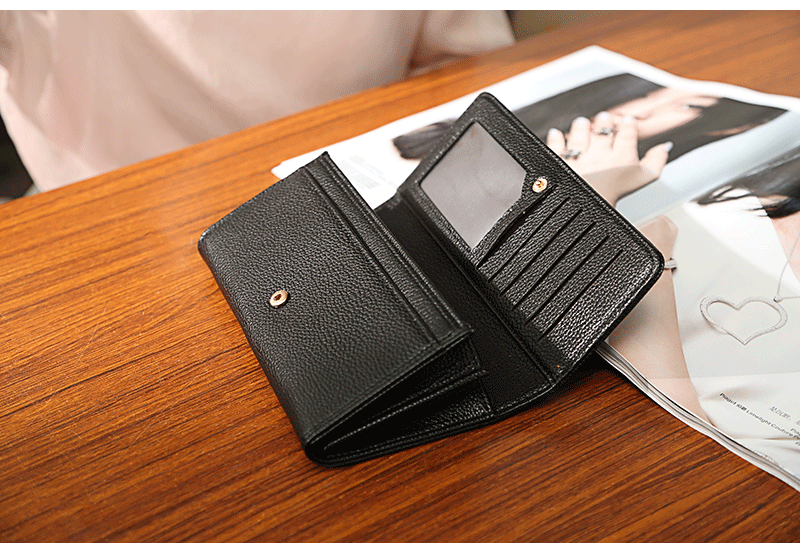 2023 m. nauja ilga moteriška piniginė europietiška ir amerikietiška paprastos mados sagtis moteriška didelės talpos sankabos rankinė piniginė didmeninė prekyba_voghion.com