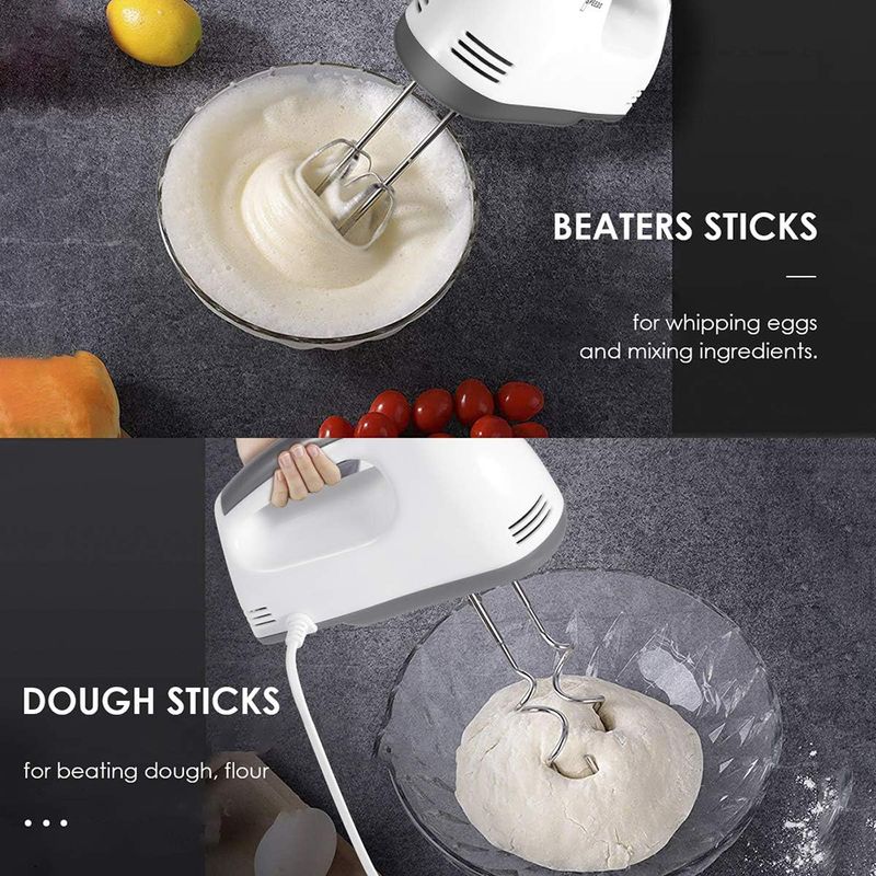100W 7 Geschwindigkeiten Steuerung Hand Mini Mixer Lebensmittel Mixer Multifunktionale Küchenmaschine Küche Mini Elektrische Manuelle Kochwerkzeuge_voghion.com