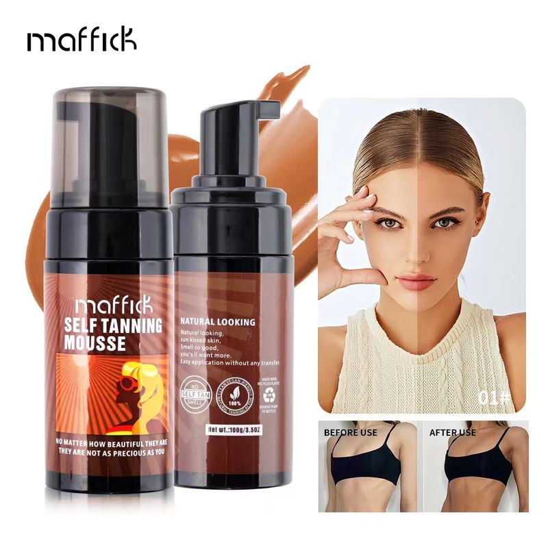 Scrub e trattamenti per il corpo Maffick Tanning Mousse Bubble Bronze Sun Free Sunbathing Sun Boosting Spot_voghion.com