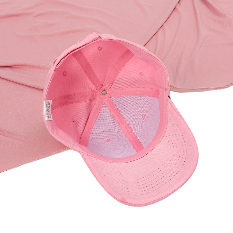 baseball cap handige hijab vrouwen hijab enkele kleur gemerceriseerde katoenen hijab hoed zonbescherming hoed_voghion.com