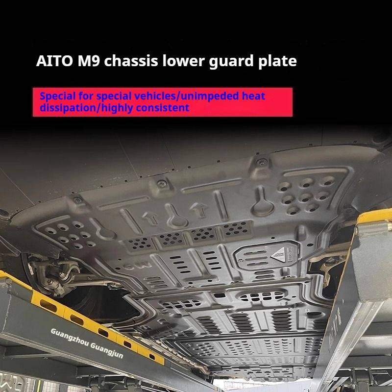 24 AITO M9/M7 Chassis-Schutzplatte, Aluminiumlegierungsmaterial, 6-teiliges Set, Originalfahrzeuggröße, zerstörungsfreie Installation_voghion.com