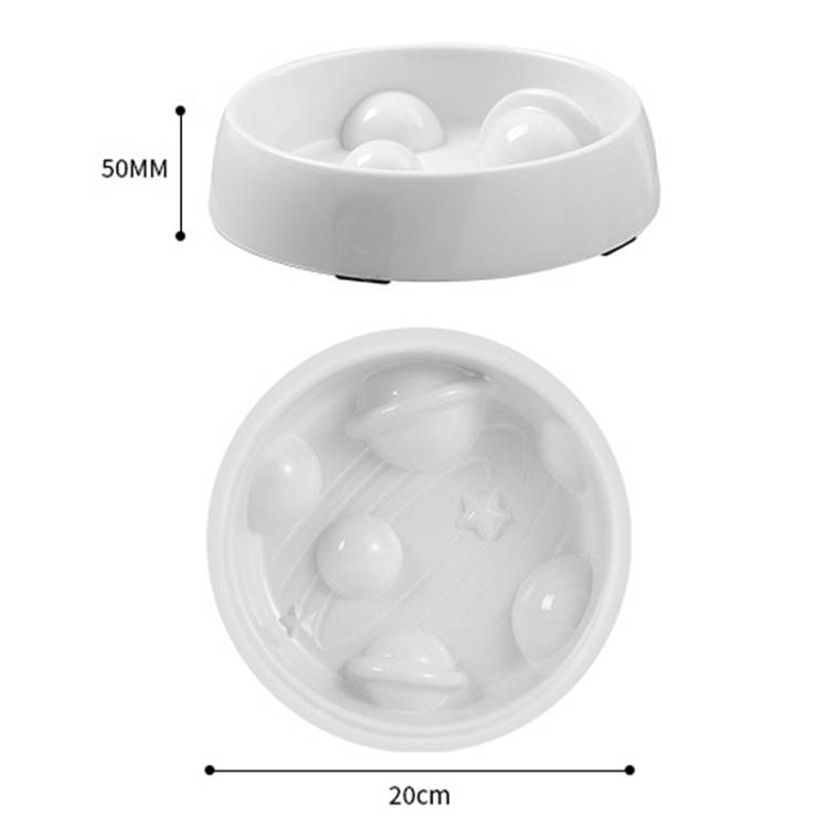 Planet Shape Pets Anti-Choking Slow Eating Bowl_voghion.com