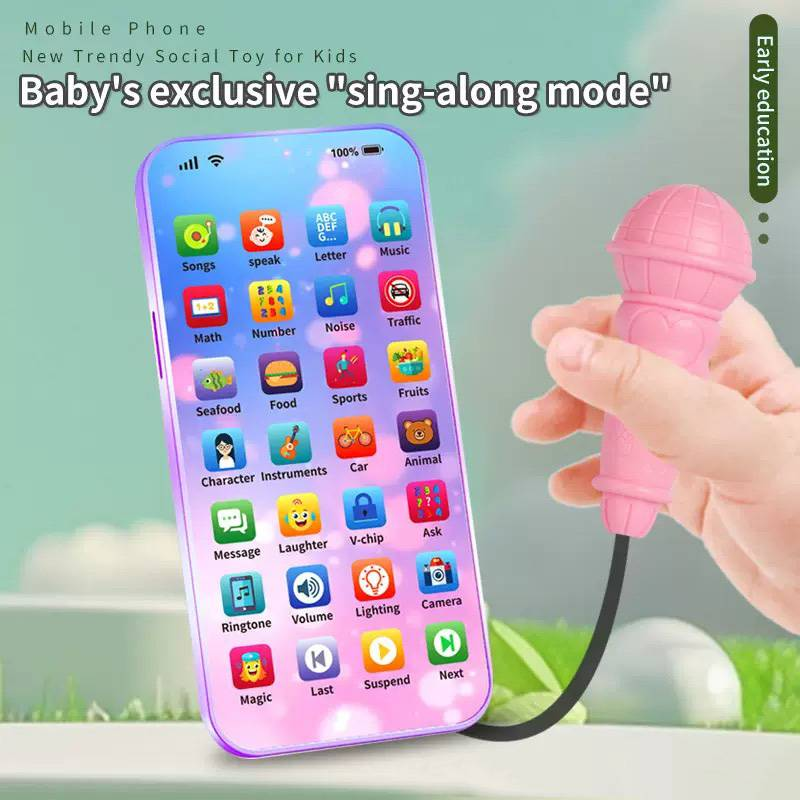 Children's Educational And Intelligent Mobile Phone - Multifunctional Learning Machine, Musical Simulation Toy For Boys And Girls。_voghion.com