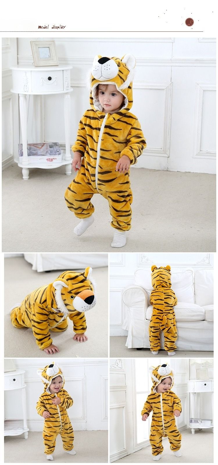 2025 New Baby Onesie Newborn Clothes Baby Clothes Baby Flannel Animal Climbing Clothes_voghion.com