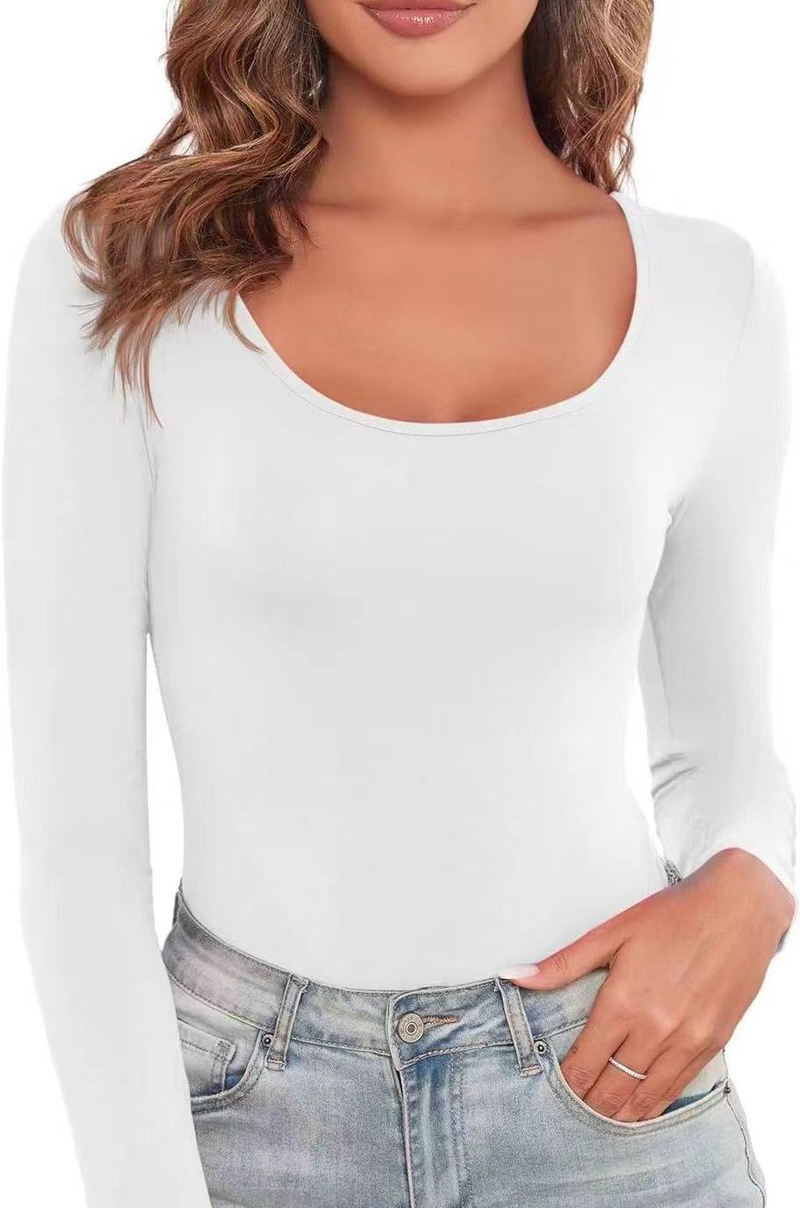Nahtloser trägerloser Shapewear-Bodysuit – Bauchkontrolle und Brustunterstützung, Ganzkörperformer für Damen, ultra-dehnbare, schlankmachende Langarmshirts_voghion.com