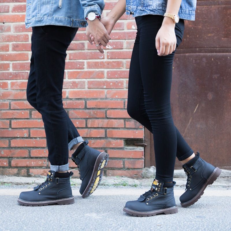 2023 New Men Leather High Top Fashion Winter Warm Snow shoes Ankle Boots Couple Unisex boots Women_voghion.com