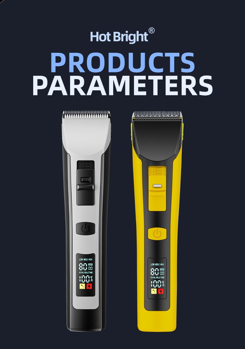 Tagliacapelli professionale senza fili 907 - Lama in lega di titanio, impostazioni regolabili, silenzioso e impermeabile per uomini, donne e animali domestici_voghion.com