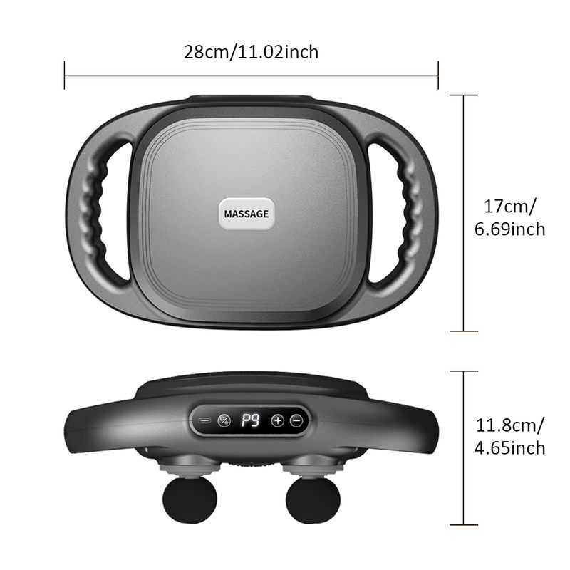 Faszienmassagepistole mit sechs Köpfen, Hochfrequenz-Vibrationsmassagegerät für tiefes Gewebe, für Körper, Rücken, Taille, Nacken, Beinmuskulatur_voghion.com