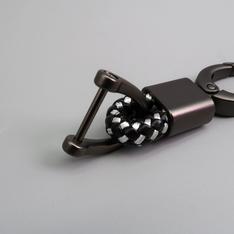 Auto sleutelhanger handgeweven leren touw sleutelhanger_voghion.com
