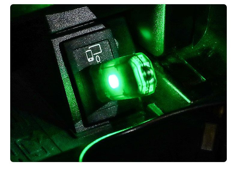 Samochodowe światło otoczenia USB, artykuły samochodowe, kolorowa mini przenośna dekoracja, oświetlenie LED do domu i akademika, lampka nocna_voghion.com