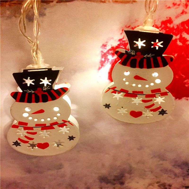 Smedejernsserie Julemanden Elg Snemand Alpakka Juletræ Lysklokke Julelysstreng_voghion.com