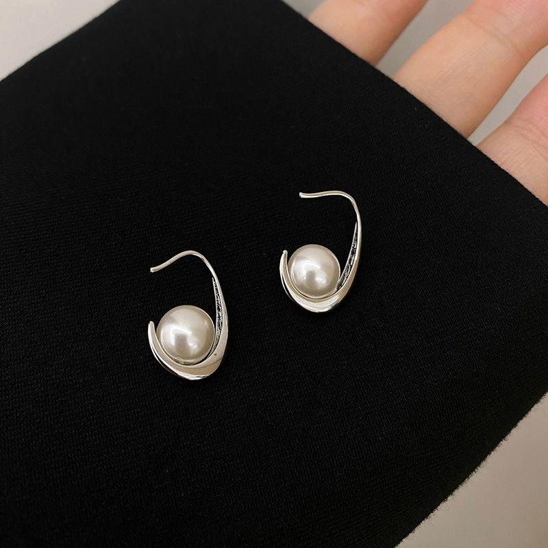 Perlenohrringe im koreanischen Stil mit Haken für Frauen, einfache, modische und hochwertige Ohrringe, Yiwu-Ohrschmuck_voghion.com
