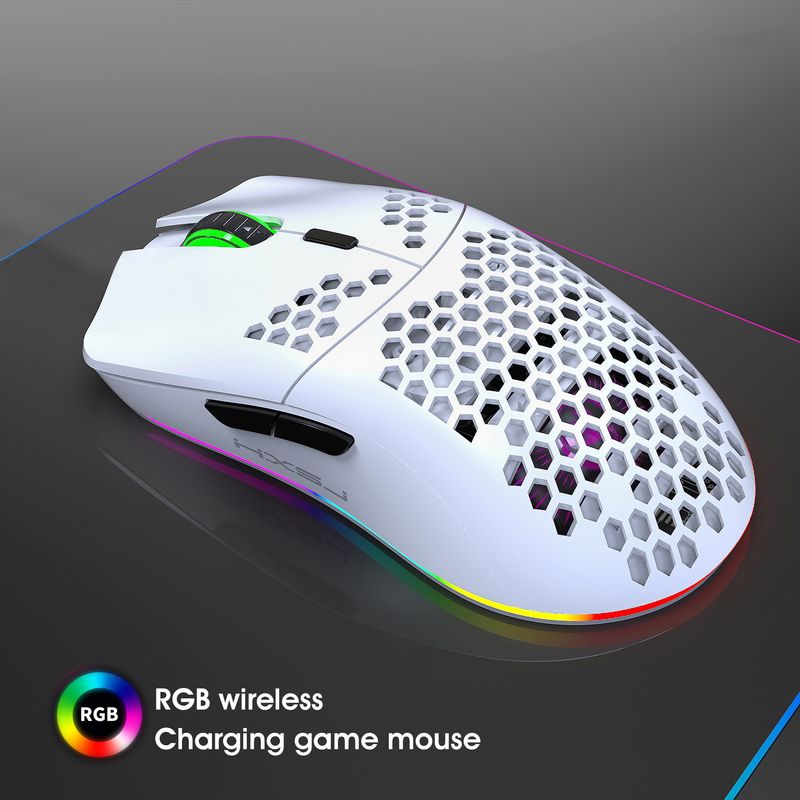 Hole RGB Glow Macro Programiranje Igralna miška 6-tipka za izklop luči Različne žične miške_voghion.com