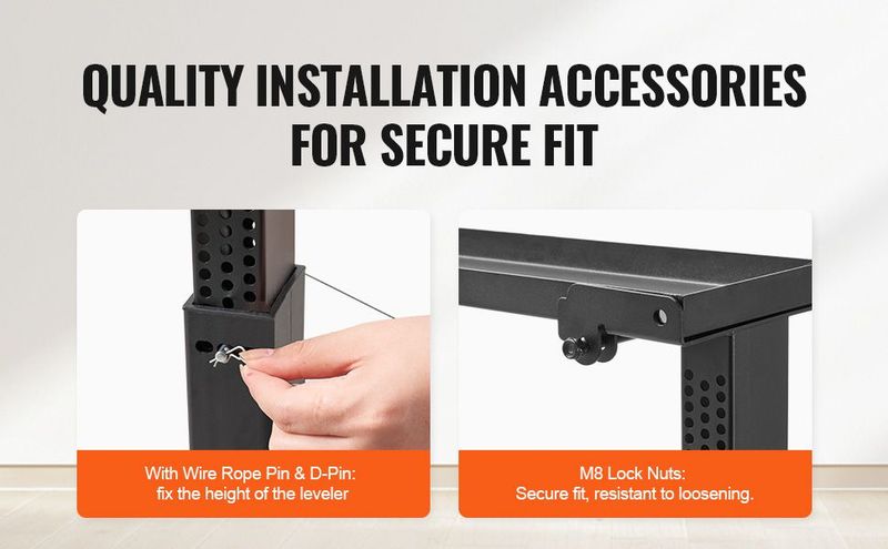VEVOR Ladder Levler 23.4 L X 11.4-18 In H Support Surface Folding Stabilizer_voghion.com