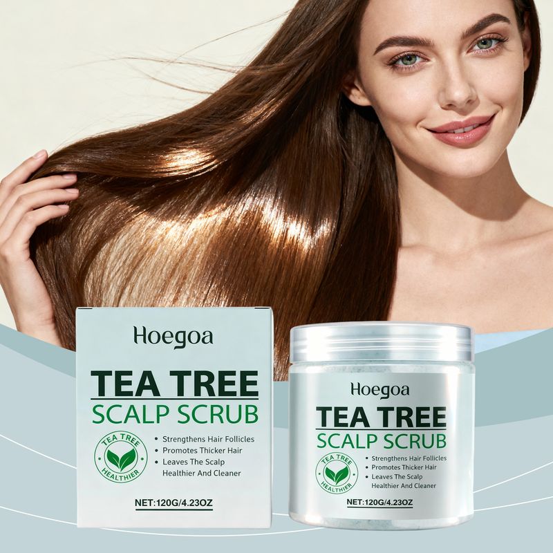 HOEGOA Moisturizing Oil Control Fluffy Hair Refreshing Scalp Scrub Cleansing Cream_voghion.com