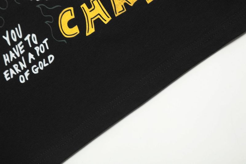 Maglietta casual da strada, a maniche corte, unisex, stile americano, con stampa a teschio, stile W Money L, girocollo, alla moda e ampia_voghion.com