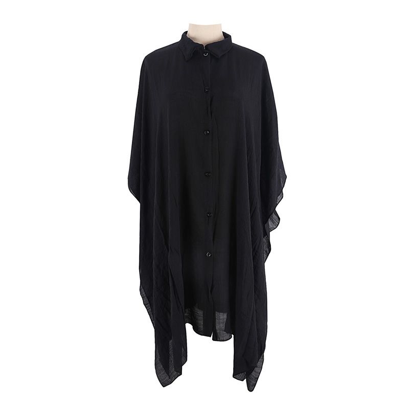 Sommer atmungsaktive Baumwolle Langarm Seaside Beach Cardigan Jacke_voghion.com