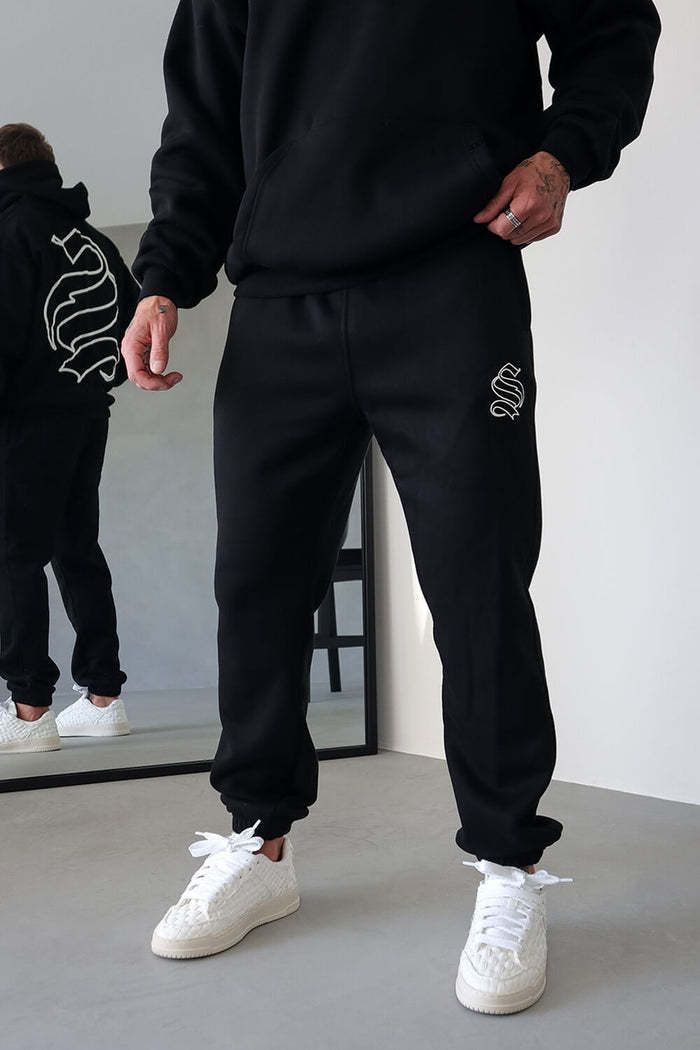 Performance-Jogginghose für Herren – Sporthose aus 100 % Polyester mit Aufdruck (Schwarz/Grau/Marineblau/Weiß, S-3XL)_voghion.com