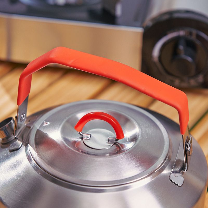 Set di pentole da campeggio in acciaio inossidabile - Pentola da cucina portatile per esterni con manico sospeso, include bollitore e padella_voghion.com