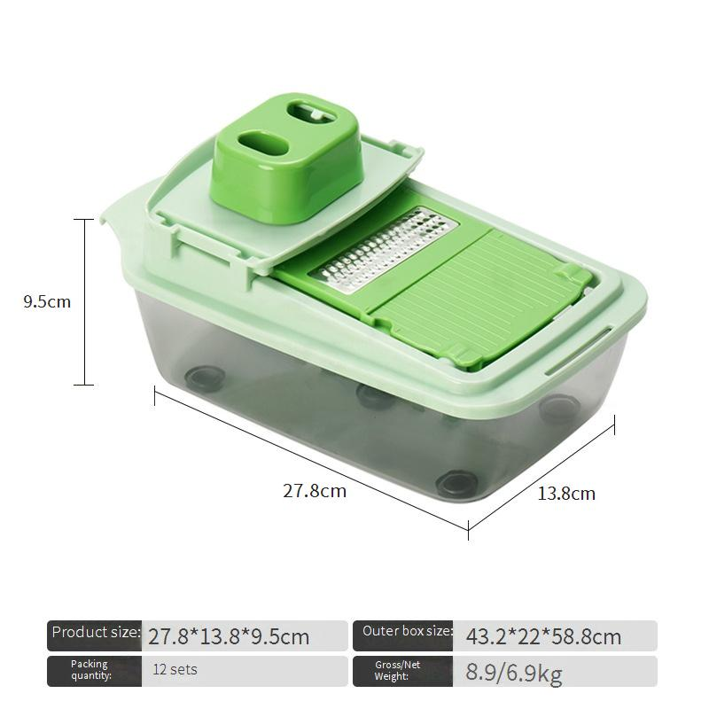 Ensemble de gadgets de cuisine, coupe-légumes multifonctionnel, trancheuse manuelle, râpe_voghion.com