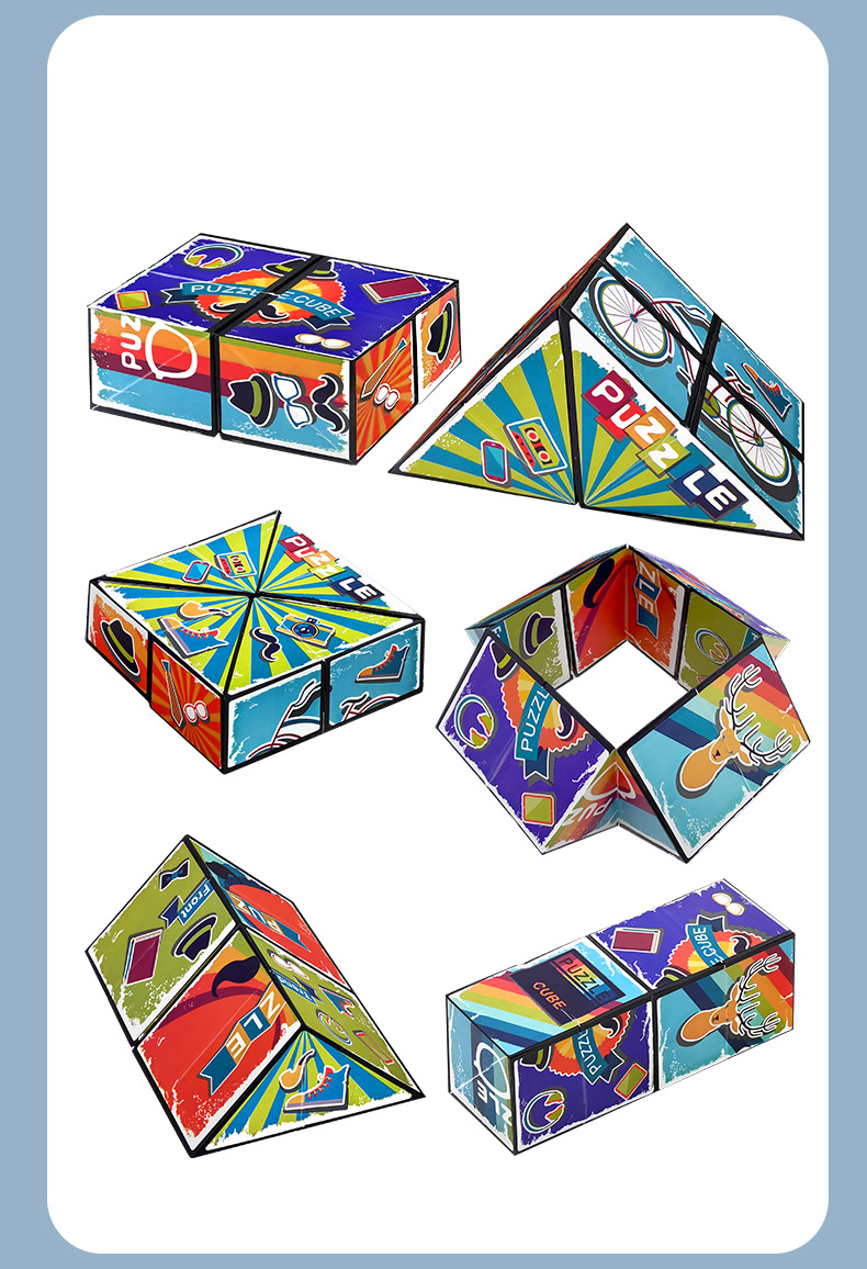 3D Geometric Cube Decompression Toy 3D Infinite Cube Children's Educational_voghion.com
