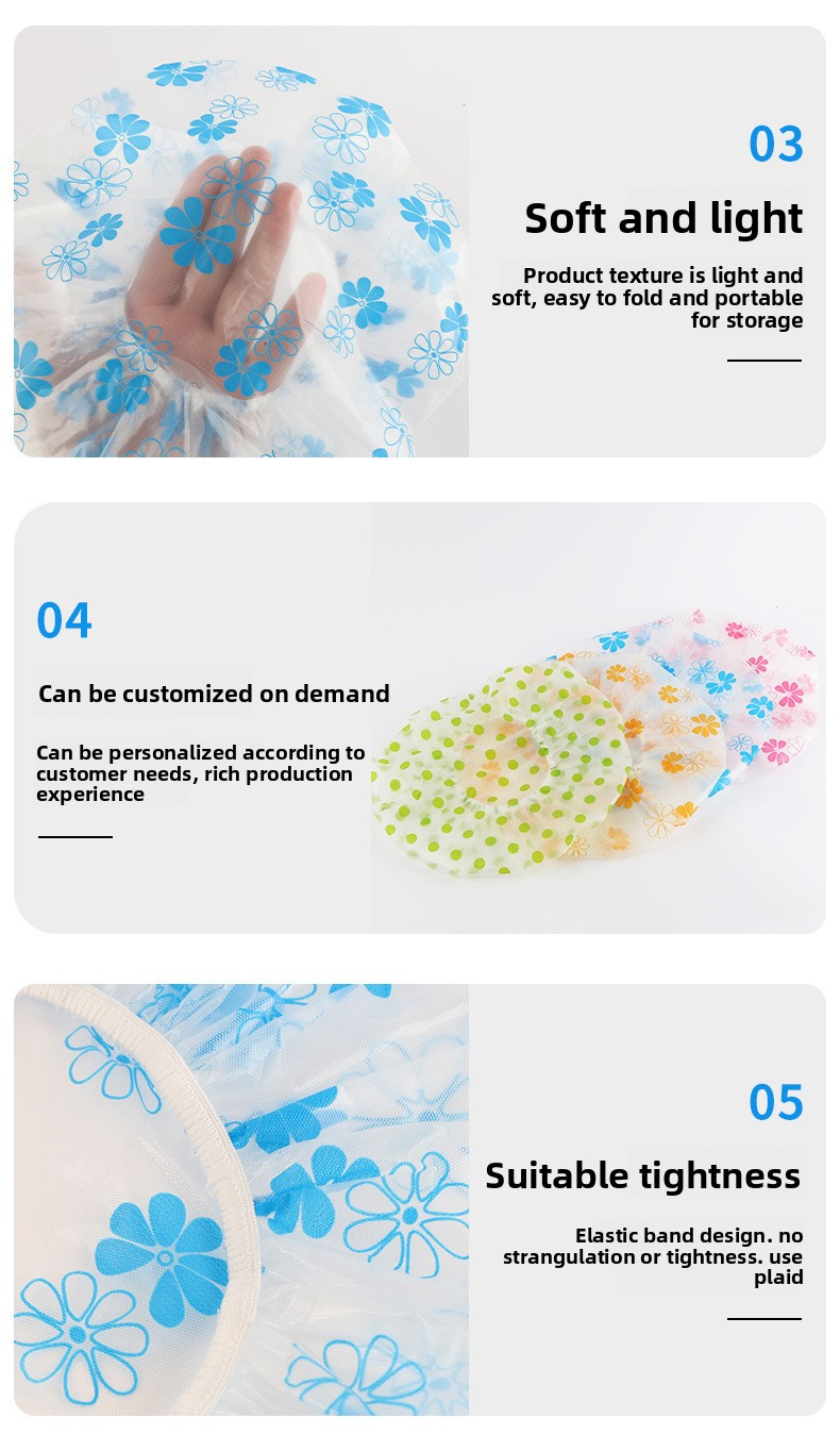 Cuffia da doccia riutilizzabile per uomo e donna - Protezione impermeabile per capelli con elastico regolabile (perfetta per il bagno, il nuoto e la cura dei capelli)_voghion.com