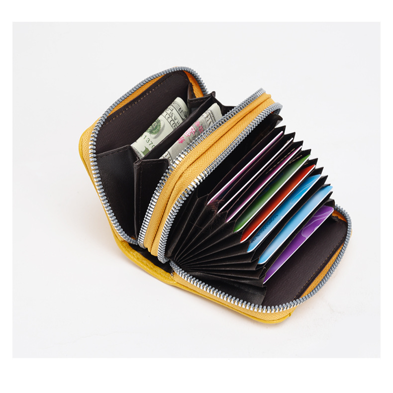 Card Bag Card Cases RFID Anti Demagnetization Accordion Card Holder, Multi Function Card Holder, Anti Theft Card Holder, Card Holder, Coin Purse_voghion.com