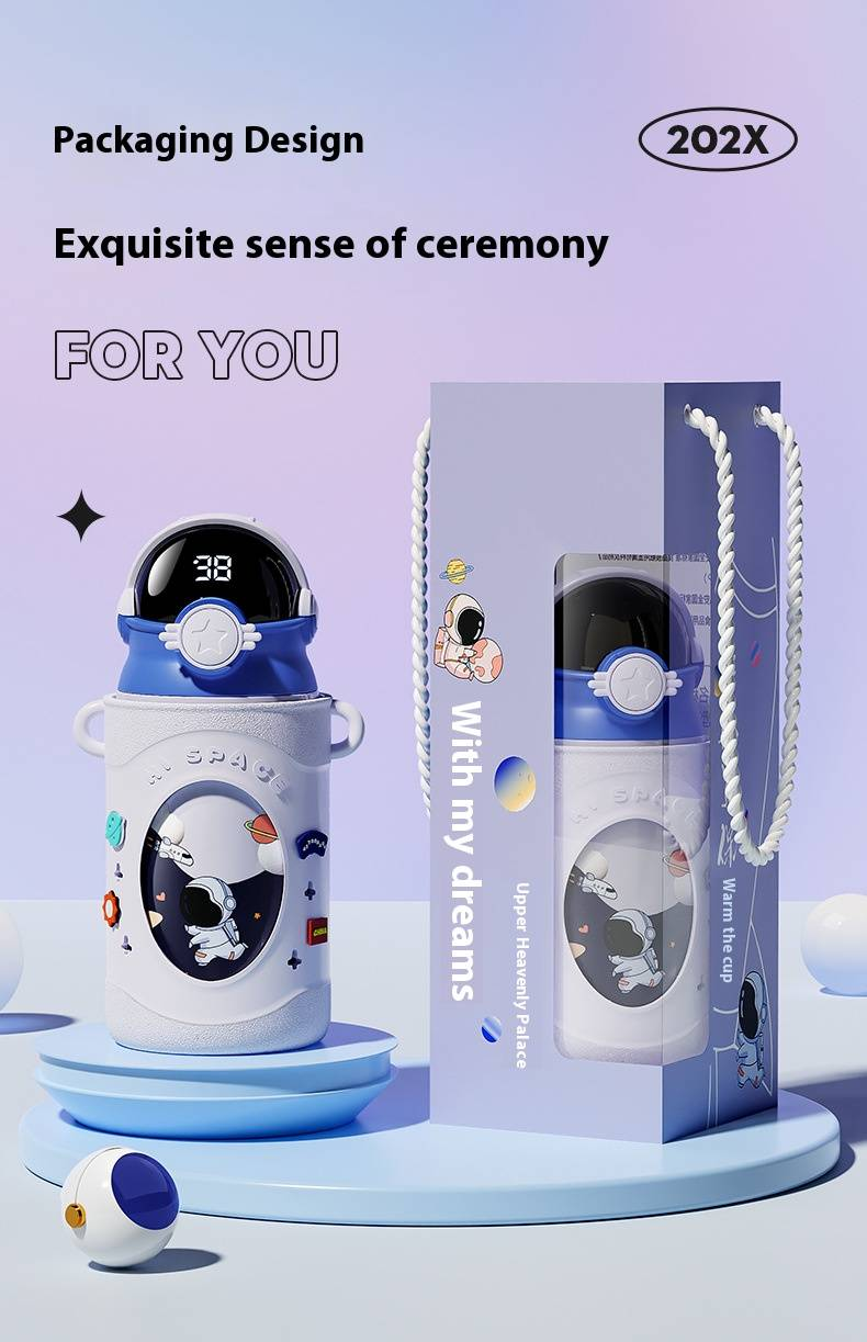 Smart Temperature Display 316 Stainless Steel Tumbler – Cartoon Insulated Cup With Straw & Lock (500ml, 12-24H Hot/Cold Retention)_voghion.com