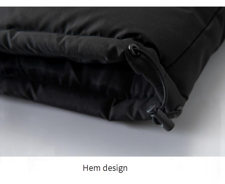 Herren-Winterjacke mit Fleecefutter und Kapuze – zweifarbiges Design, lockere Passform, dicker, warmer Mantel für kaltes Wetter (Schwarz, Khaki, Grau)_voghion.com