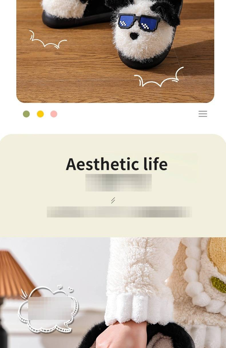 Pantofole invernali da donna con fodera in pile - Pantofole da casa ultra morbide con suola antiscivolo, comode e calde_voghion.com