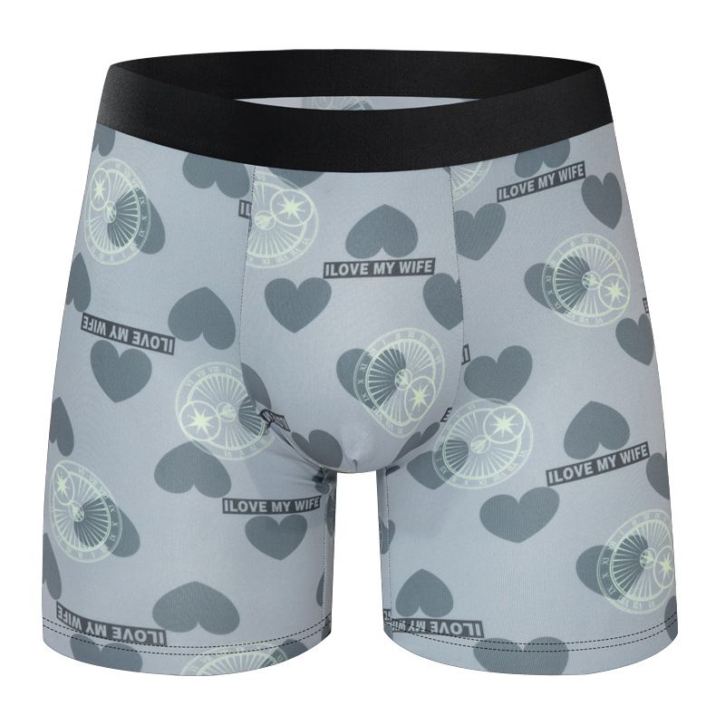 Bulk Pack Men's Printed Boxer Briefs, Long Leg Anti-Chafing Design With Breathable Fabric_voghion.com