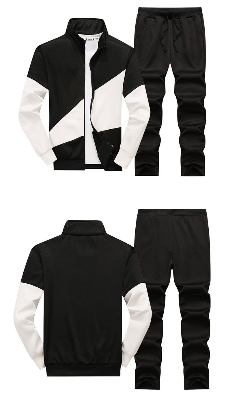 Herren-Baseballjacke mit schmaler Passform und Stehkragen und langen Ärmeln – leichte, sportliche Oberbekleidung zum Laufen und für die Freizeit (Grau, Schwarz, Marineblau)_voghion.com