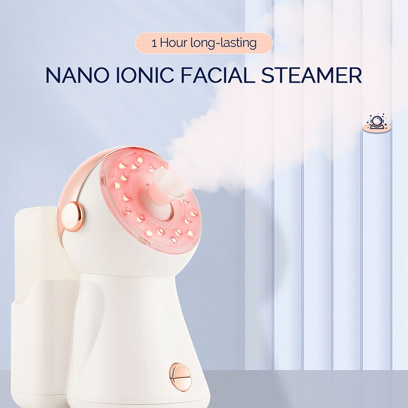 7 luci colorate Nano Hot Spray Steamer Viso Sauna Pori Cleaner Pelle Idratante Umidificatore Aria Viso Casa SPA_voghion.com