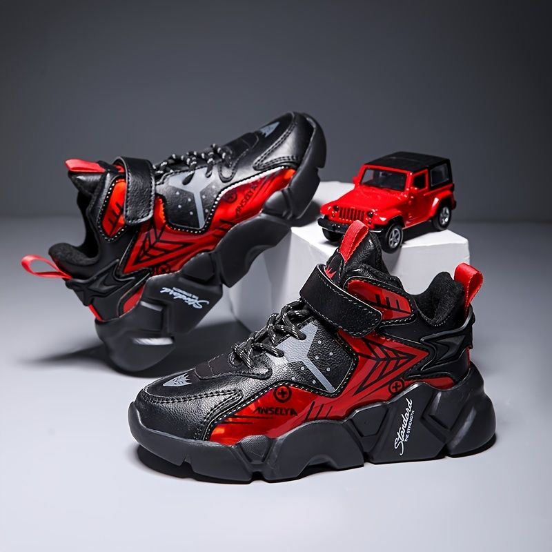 Ragazzi alla moda, scarpe da ginnastica leggere antiscivolo per camminare e correre all'aperto, autunno e inverno_voghion.com