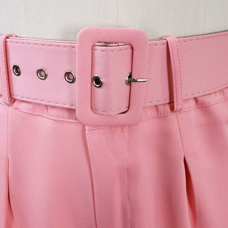Freizeithose mit hoher Taille, Slim-Fit-Anzughose, Damenhose, Herbst-Berufshose_voghion.com