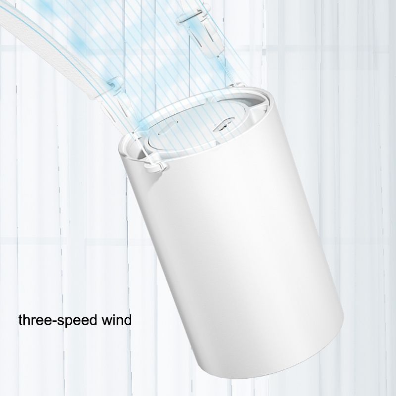 N1 Mini Ventilatore portatile USB senza foglie da appendere al collo (bianco)_voghion.com