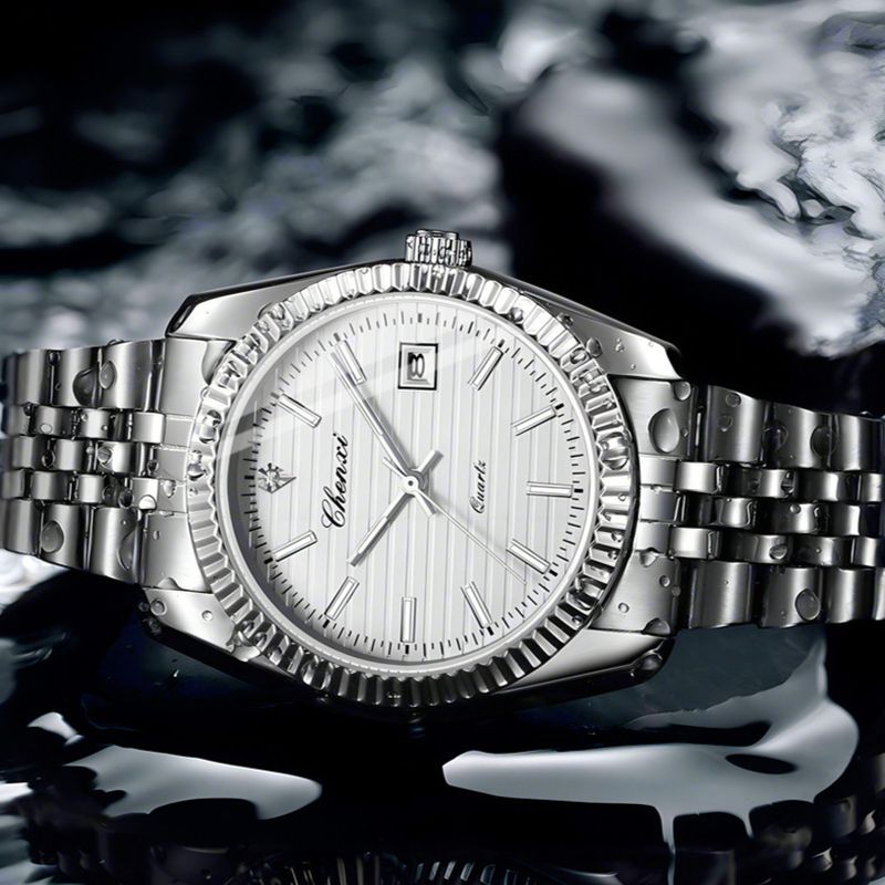 Montre à quartz tendance pour homme, bracelet en cuir, étanche, lumineuse, idéale pour les déplacements quotidiens, les fêtes, les anniversaires, la Saint-Valentin_voghion.com