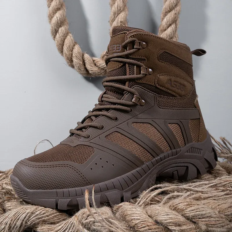 Nuovi stivali da uomo in saldo, alti, da esterno, da deserto, tattici, scarpe da trekking traspiranti, da arrampicata in montagna_voghion.com