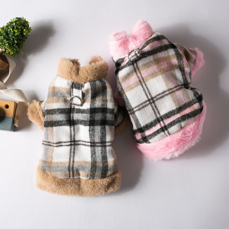 Dog Vest Teddy Small Dogs Puppies Bichon Pomeranian Cat Clothes Thickened Warm Autumn Winter Style_voghion.com