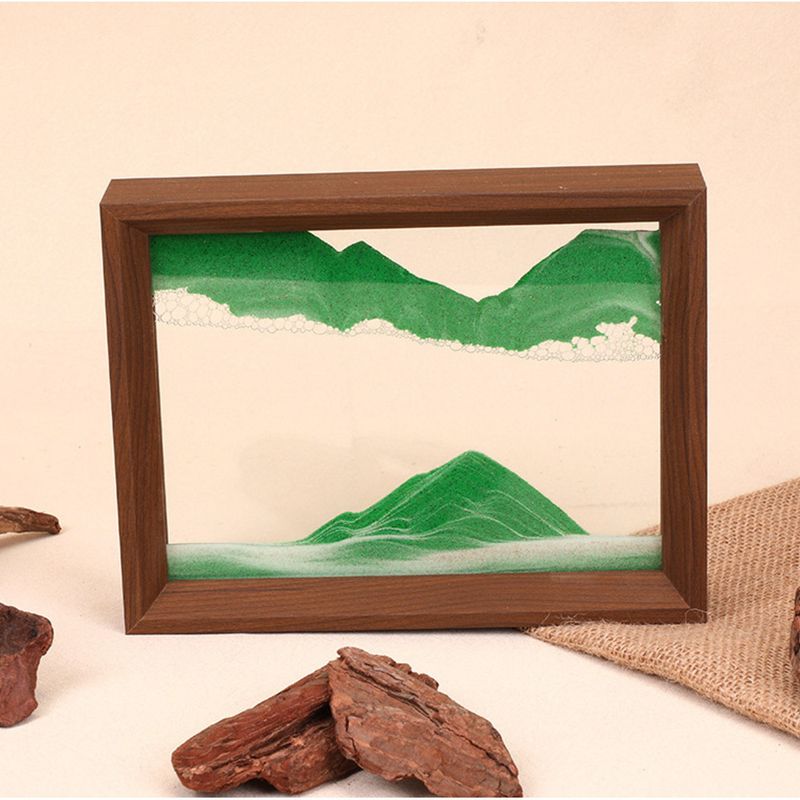 3D Flowing Sand Painting Dynamic Hourglass Three-Dimensional Decompression Home Decoration Gift Living Room Crafts_voghion.com
