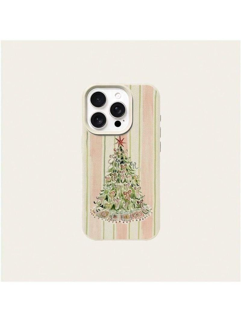 50704555550<=3 Various Christmas Tree Compatible 17 16 Phone Case 15 Pro Leather Texture 14 Cross-Border 13 Holiday_voghion.com