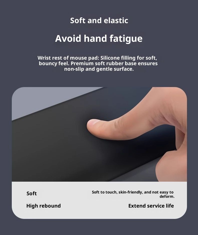 NeoGear Simple Gradient Mouse Keyboard Rest Memory Foam Support Wrist Pad For Women And Men_voghion.com