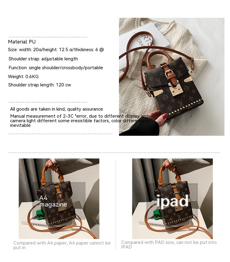Tasche Damen neue One-Shoulder-Cross-Body-Damentasche Mode Briefkastentasche Kontrast Persönlichkeit_voghion.com
