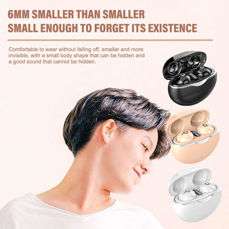 Mini In-ear Sleep Headphones, New Wireless Invisible Bean-shaped Sports Headphones_voghion.com