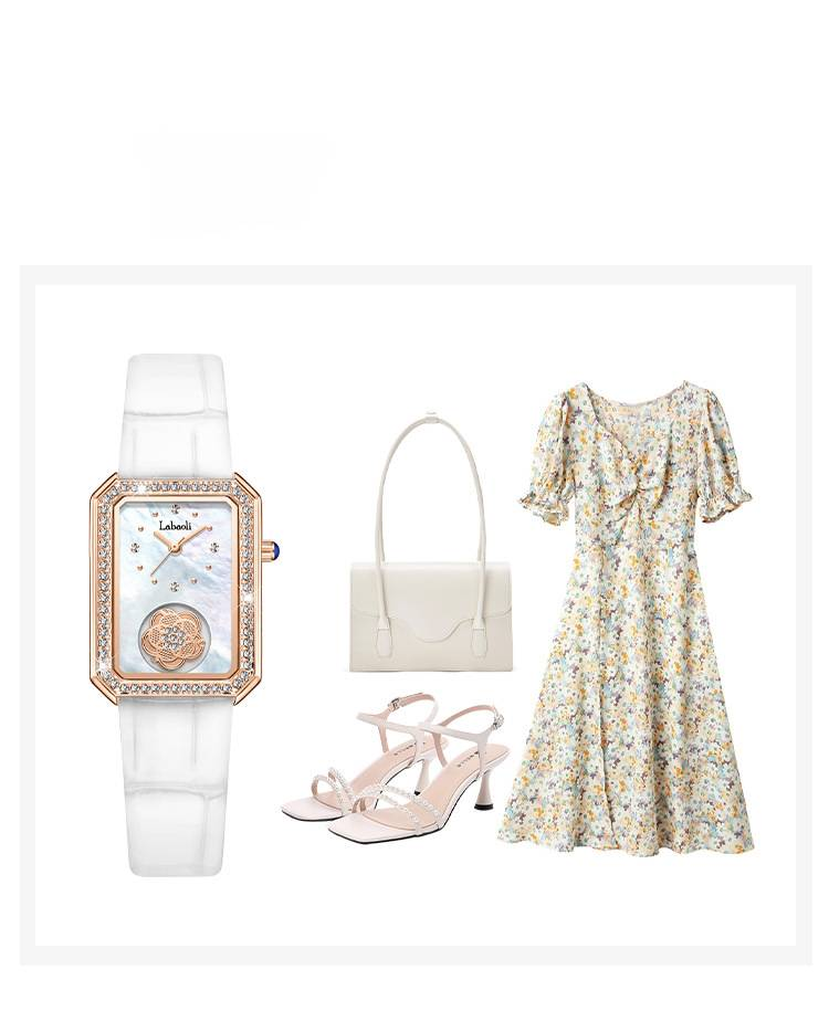 Orologi rettangolari per donna, moda, lusso, cristallo, orologio analogico al quarzo quadrato, cinturino in pelle, casual, business, elegante, orologi da polso_voghion.com