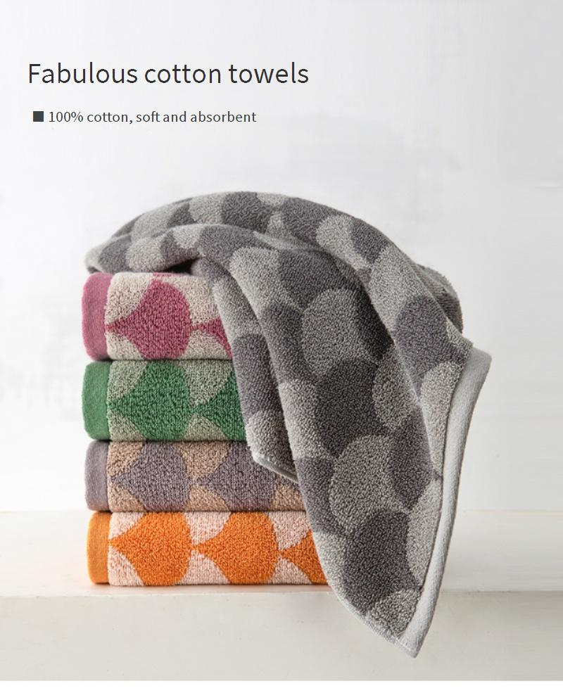 Toalla de algodón premium gruesa y grande (34 x 74 cm), ultra suave, para rostro y baño, para adultos (secado rápido, antibolitas, hipoalergénica)._voghion.com